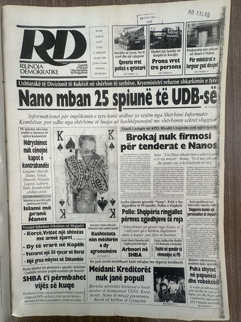 Rilindja Demokratike 1998-04-15